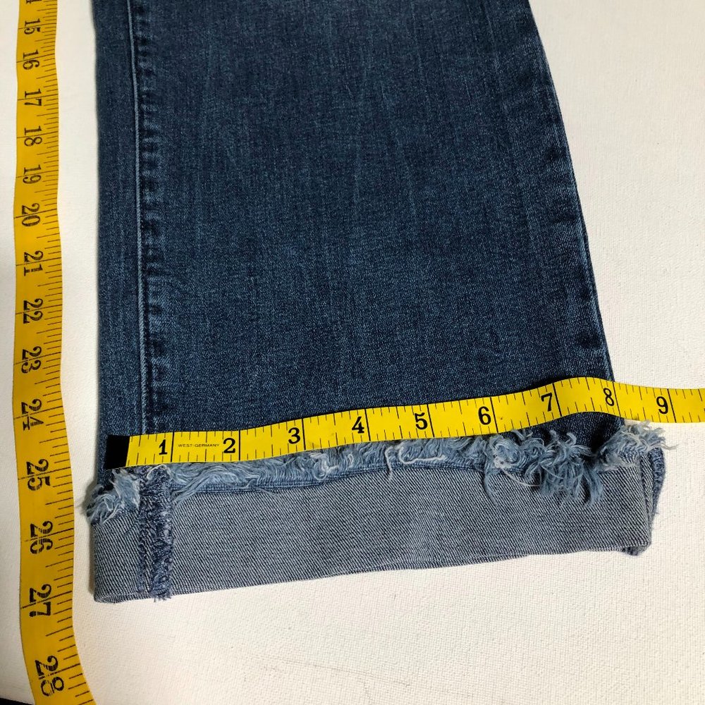 NWT-Seven7-Sequins Patch Mid-Rise Slim Straight Ankle Jeans-Sz 24W - Picture 13 of 13